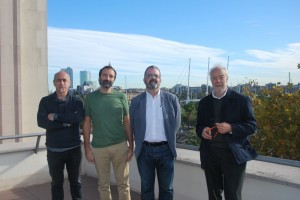 Impulsores del proyecto. De izquierda a derecha: Javier Macía, Carlos Rodríguez-Caso, Jaume Badia y Ramon Farré-Escofet (Fuente: página web UPF).
