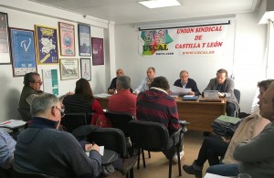 Un momento de la reunión de la Junta Ejecutiva de Sivecal, celebrada el miércoles 11 de marzo.