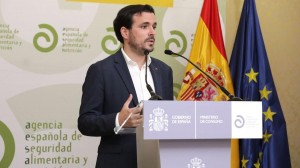 El Ministro de Consumo, Alberto Garzón.