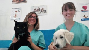 Sandra Portals y Laura Catalán (Pet&Vet veterinarios en positivo, Zaragoza) 