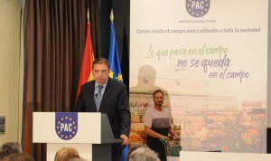 El ministro de Agricultura Luis Planas durante la presentación de la campaña.