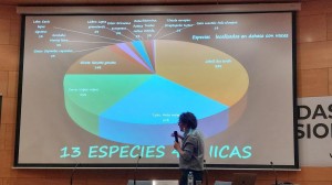Carlos Palacios Riocerezo, veterinario y profesor titular de Producción Animal en la Facultad de Ciencias Agrarias y Ambientales de la Universidad de Salamanca, durante su presentación.