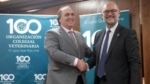 El presidente de la OCV, Luis Alberto Calvo Sáez, y el presidente de la Fundación Vet+i, Santiago de Andrés Juárez.