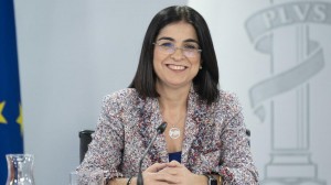 La ministra de Sanidad, Carolina Darias, durante su intervención en la rueda de prensa posterior al Consejo de Ministros. (Imagen: Pool Moncloa/Borja Puig de la Bellacasa)